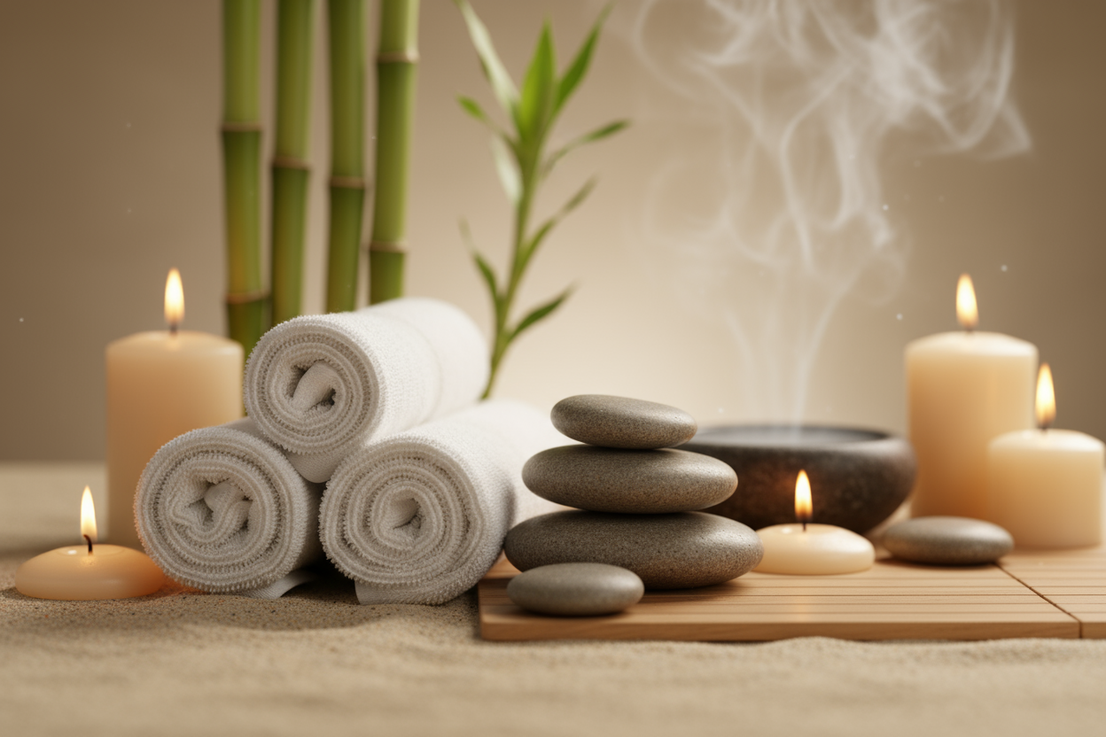 Hazme un fondo tipico de un masajeador